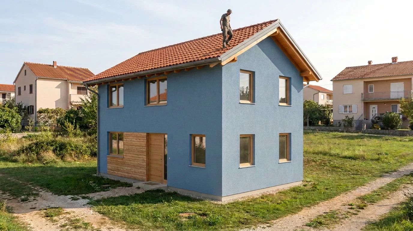put a person on the roof